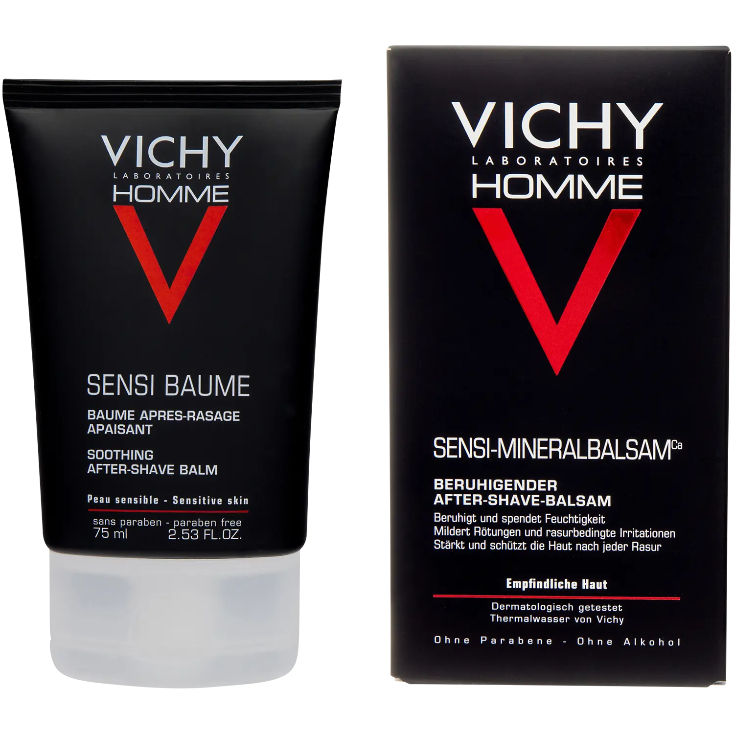Vichy Homme Sensi Baume успокаивающий бальзам после бритья, 75 мл 
Vichy Homme Sensi Baume успокаивающий бальзам после бритья, 75 мл