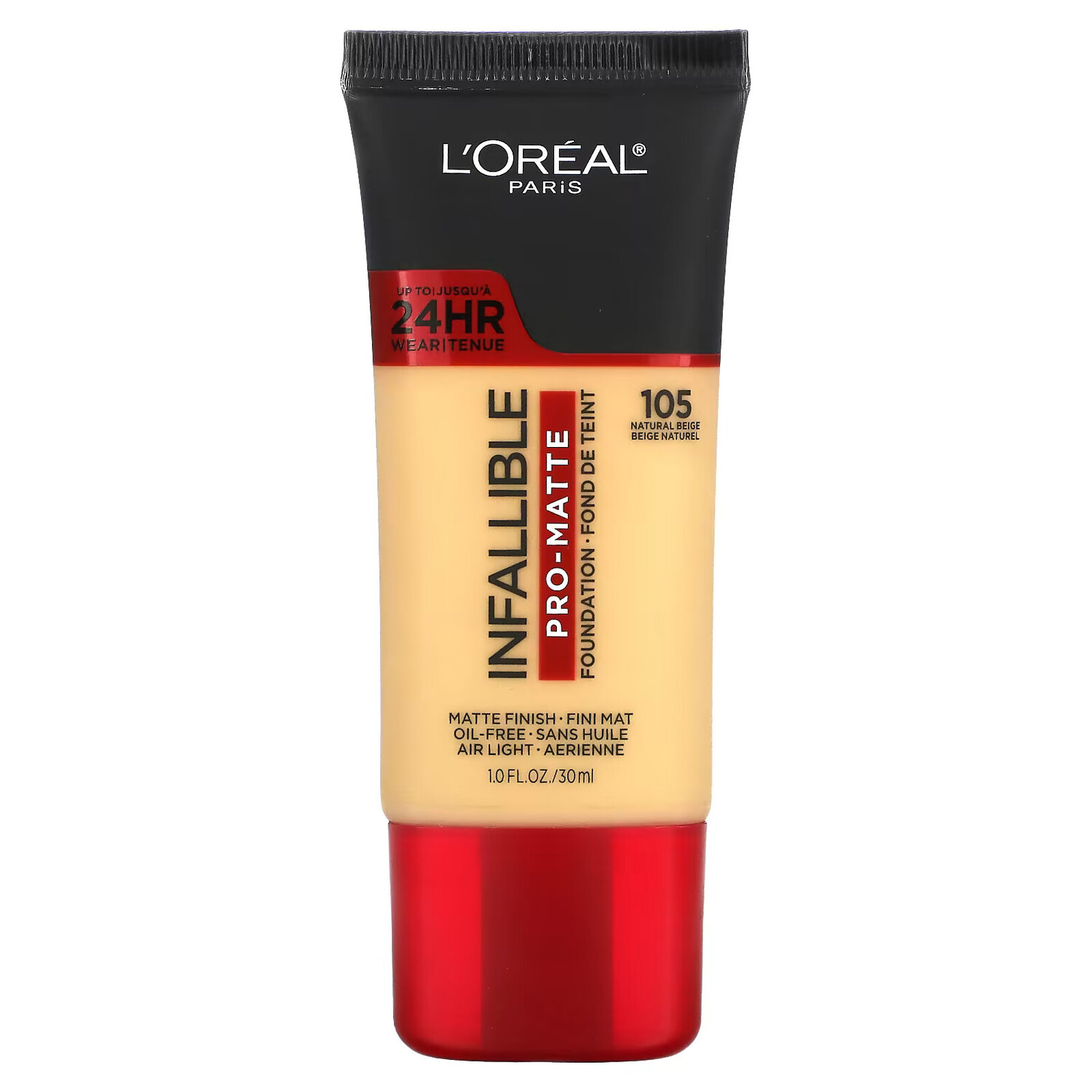 Тональная основа L'Oreal Infallible Pro-Matte оттенок 105 натуральный бежевый, 30 мл
Тональная основа L'Oreal Infallible Pro-Matte оттенок 105 натуральный бежевый, 30 мл