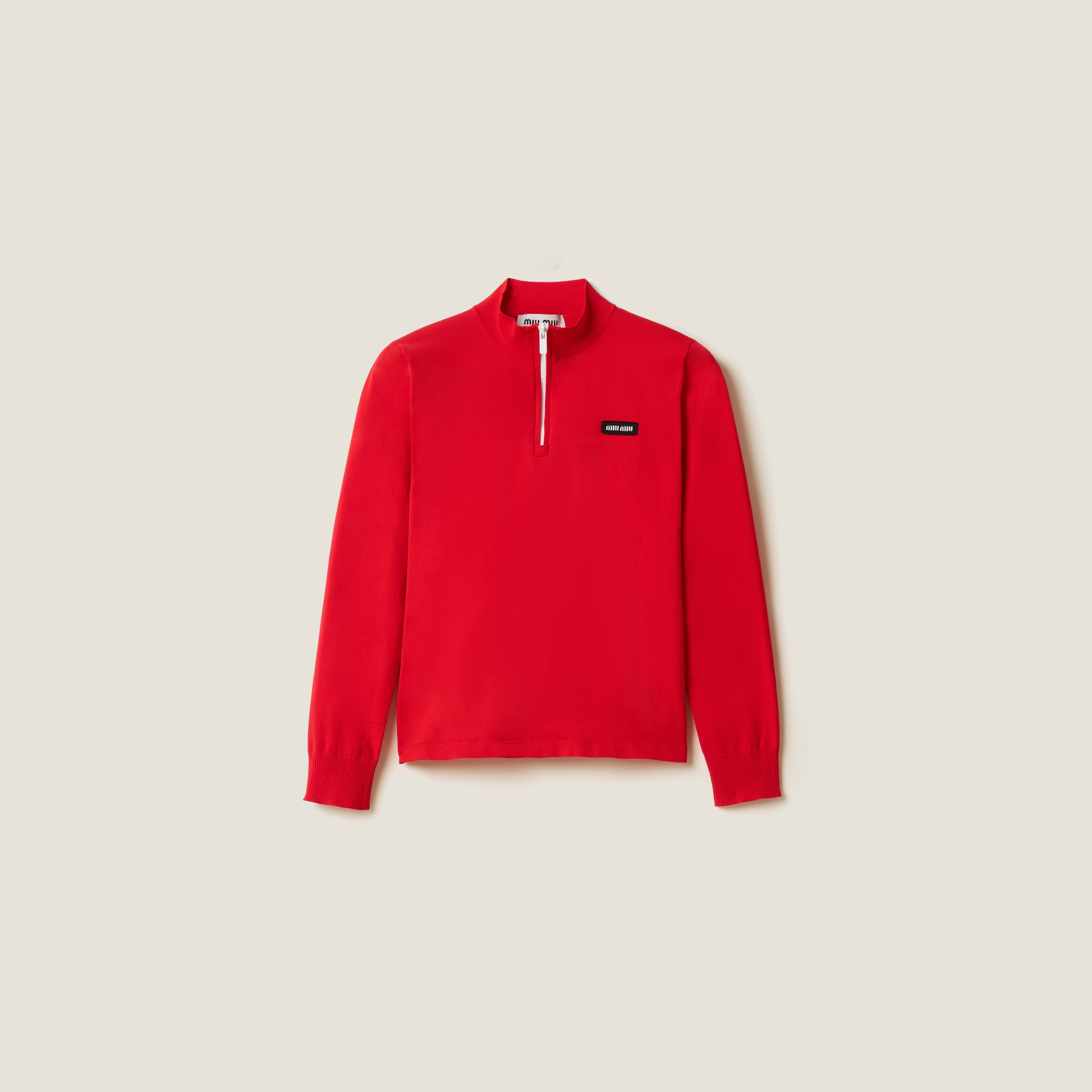 Свитер из технической пряжи MIU MIU, красный
Свитер из технической пряжи MIU MIU, красный