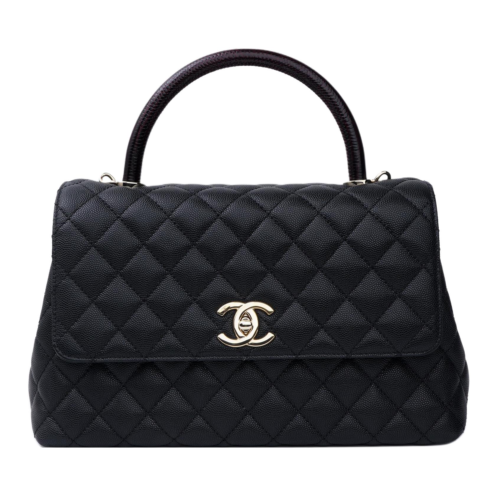 Коко Хендл из кожи питона с цепью, женская черная сумка через плечо CHANEL
Коко Хендл из кожи питона с цепью, женская черная сумка через плечо CHANEL