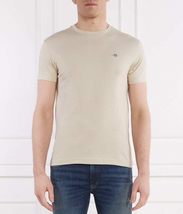 Футболка Gant с изображением щита, бежевый 
Футболка Gant с изображением щита, бежевый