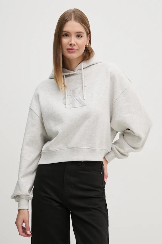 Хлопковая толстовка Calvin Klein Jeans, серый
Хлопковая толстовка Calvin Klein Jeans, серый