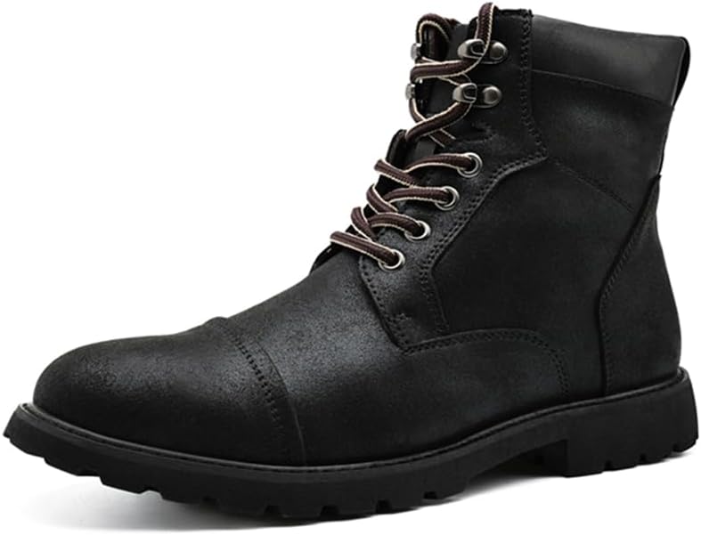 Мужские ботинки Lanverth с круглым носком и шнуровкой, мотоциклетные, повседневные, боевые, классические ботинки до щиколотки для осени и зимы, черный
Мужские ботинки Lanverth с круглым носком и шнуровкой, мотоциклетные, повседневные, боевые, классические ботинки до щиколотки для осени и зимы, черный