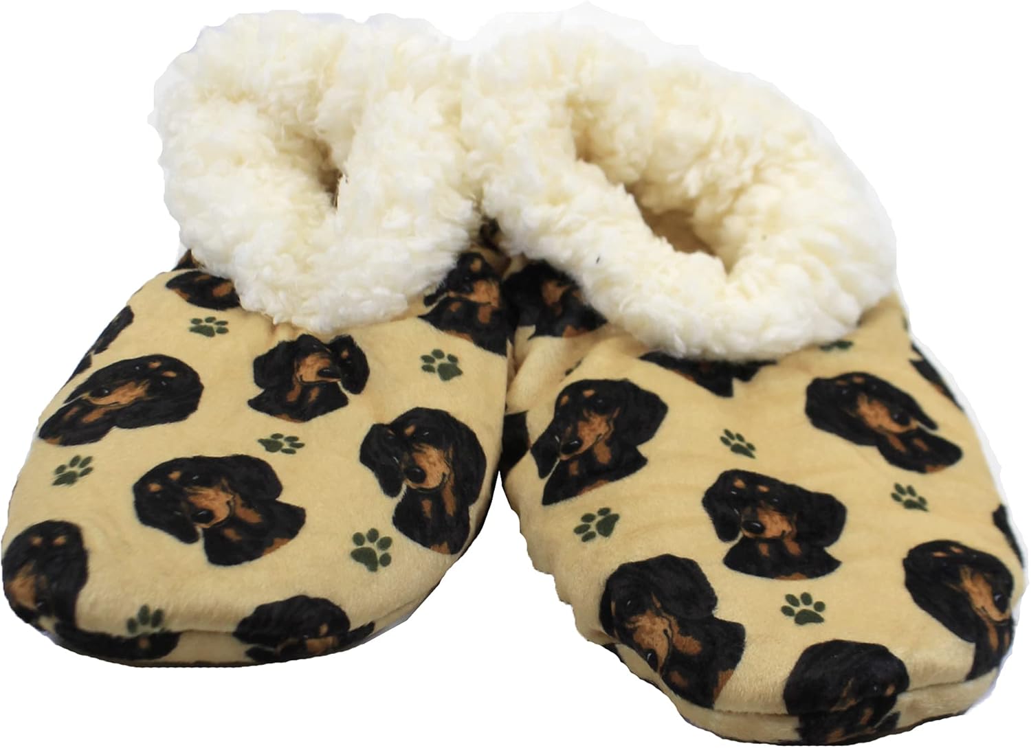 Тапочки Comfies - Уютные домашние тапочки с шерпой для женщин и мужчин - Домашняя обувь - Подарок любителям животных - Нескользящая подошва - Один размер подходит большинству - Унисекс, Dachshund
Тапочки Comfies - Уютные домашние тапочки с шерпой для женщин и мужчин - Домашняя обувь - Подарок любителям животных - Нескользящая подошва - Один размер подходит большинству - Унисекс, Dachshund