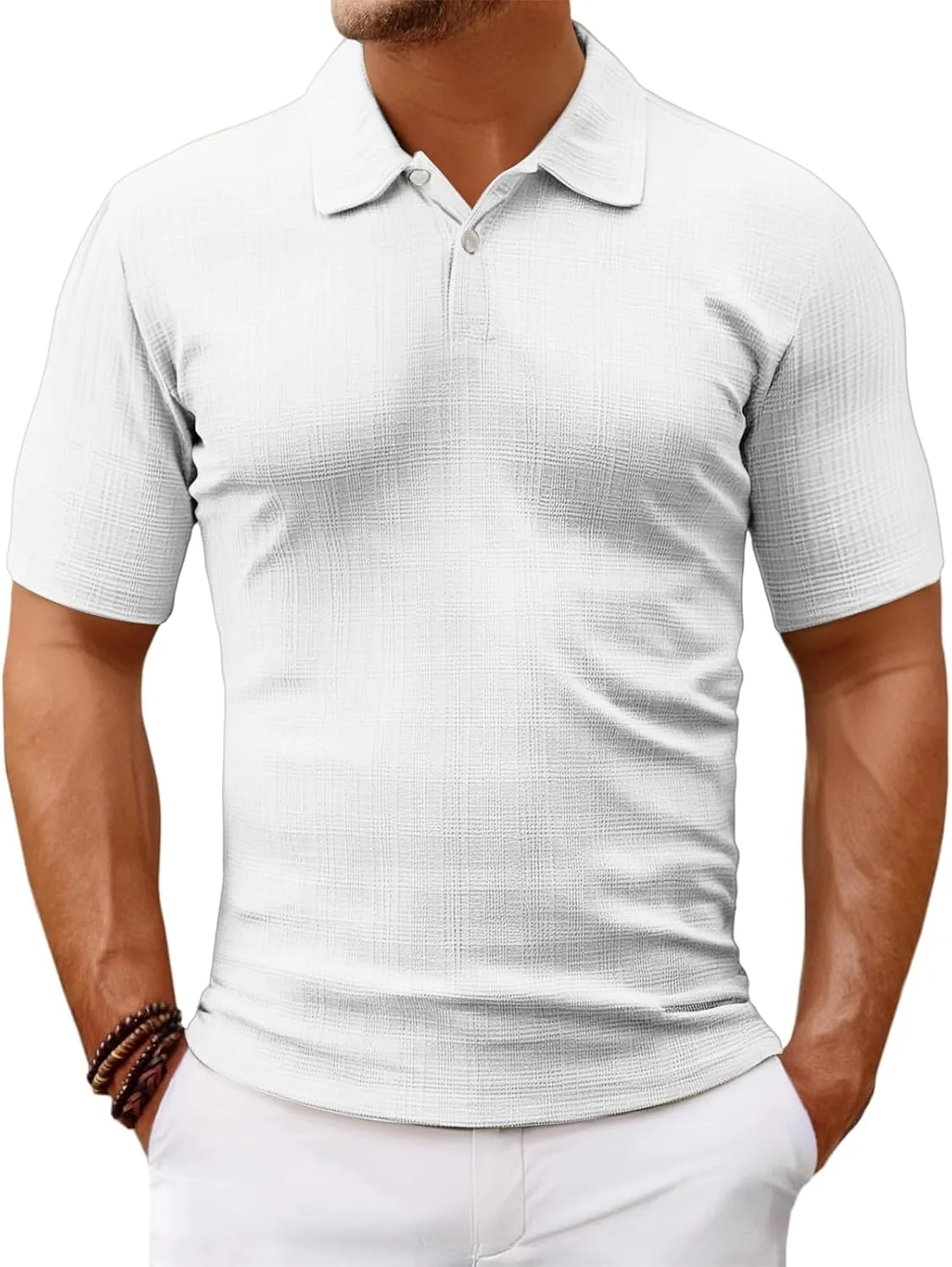 Мужская поло Stretch с коротким рукавом, легкая для гольфа и тенниса CHXLQQX
Мужская поло Stretch с коротким рукавом, легкая для гольфа и тенниса CHXLQQX