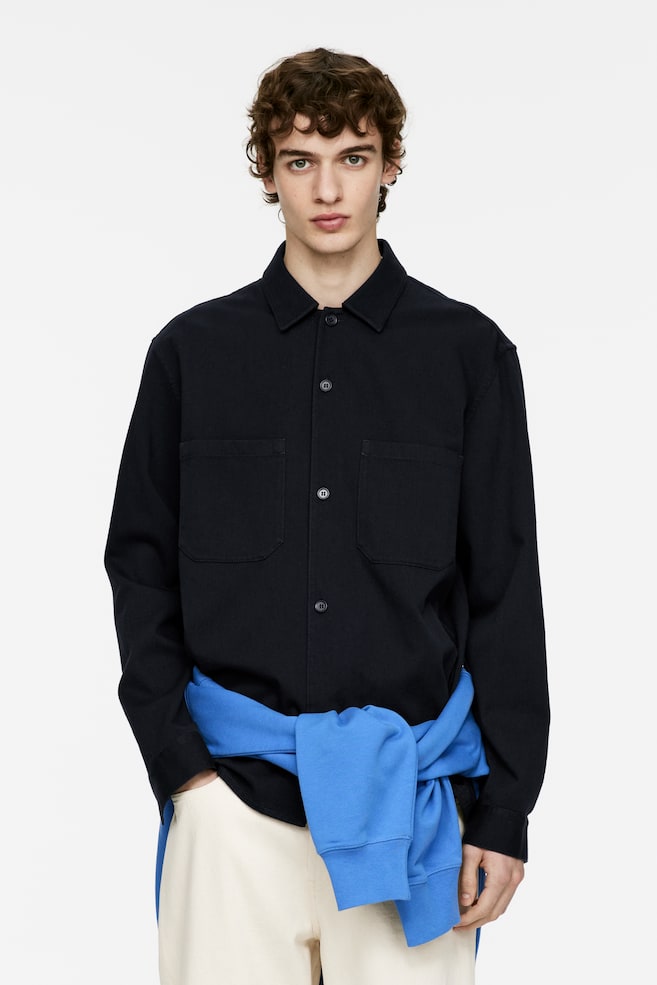 Верхняя рубашка из хлопчатобумажной саржи Arket, синий
Верхняя рубашка из хлопчатобумажной саржи Arket, синий