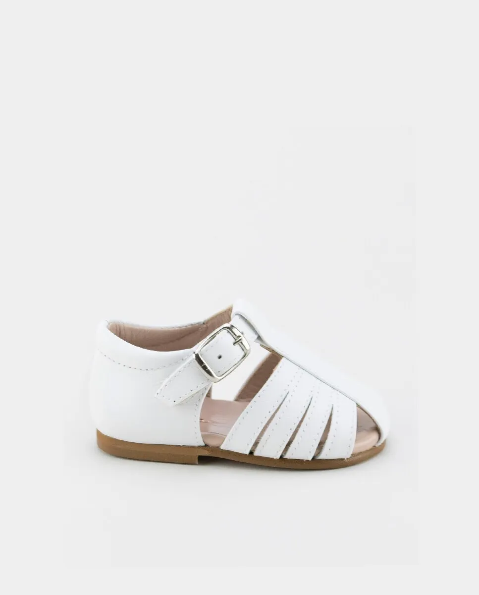 Детские сандалии из кожи типа «краб» Eli 1957, белый 
Детские сандалии из кожи типа «краб» Eli 1957, белый