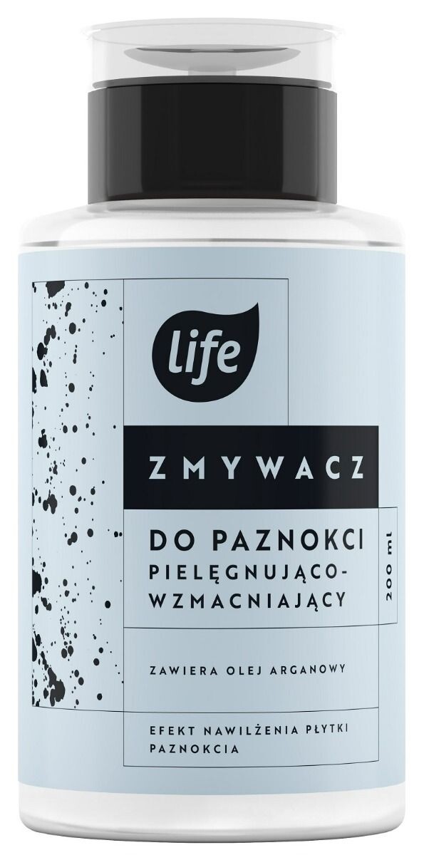 Life Pielęgnująco-Wzmacniający жидкость для снятия лака, 200 ml
Life Pielęgnująco-Wzmacniający жидкость для снятия лака, 200 ml