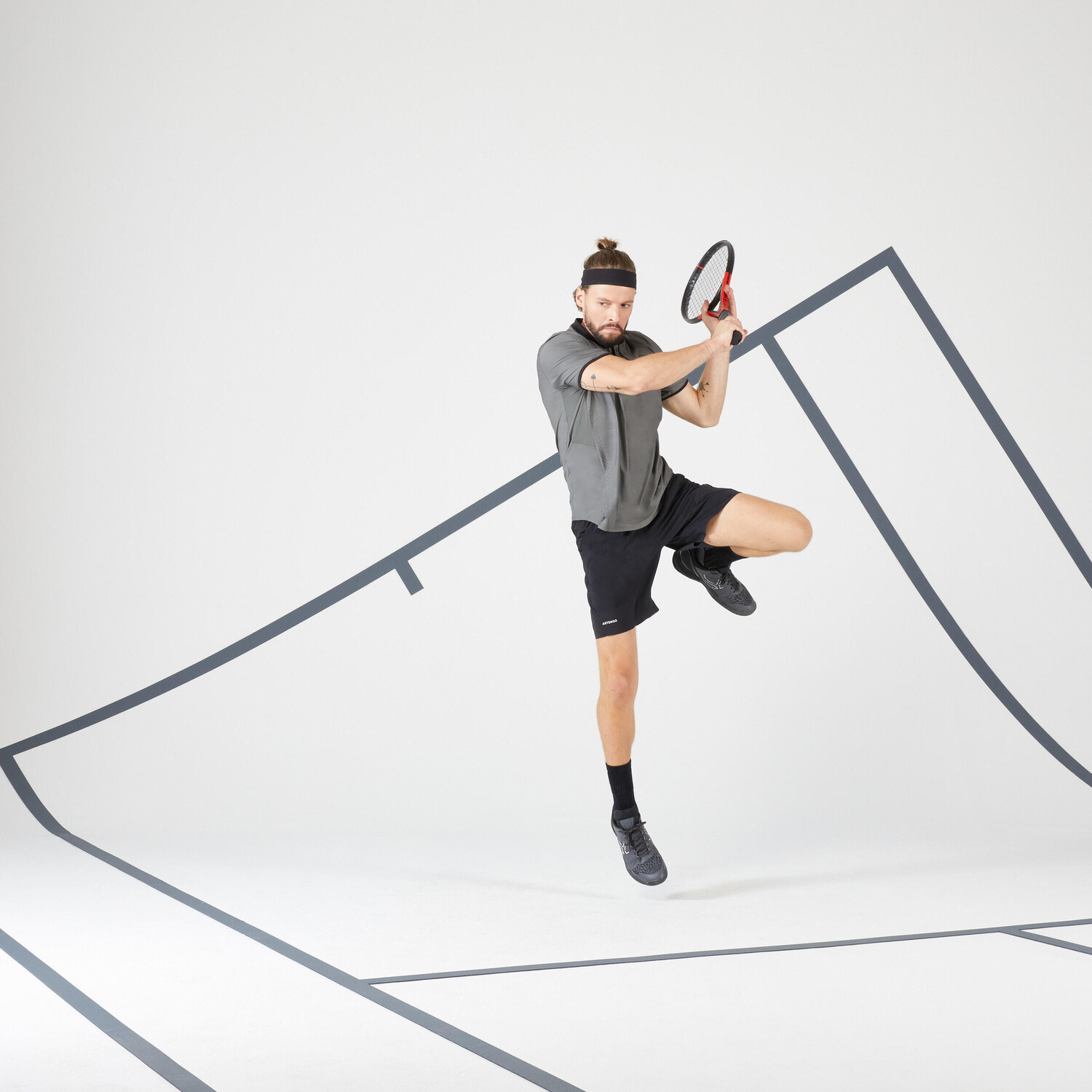 Мужская теннисная футболка - Dry+ хаки ARTENGO, хаки серый
Мужская теннисная футболка - Dry+ хаки ARTENGO, хаки серый