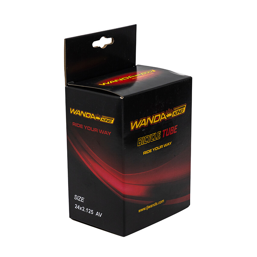 Велосипедная камера Wanda 24х2.125 AV 33 mm, черный
Велосипедная камера Wanda 24х2.125 AV 33 mm, черный