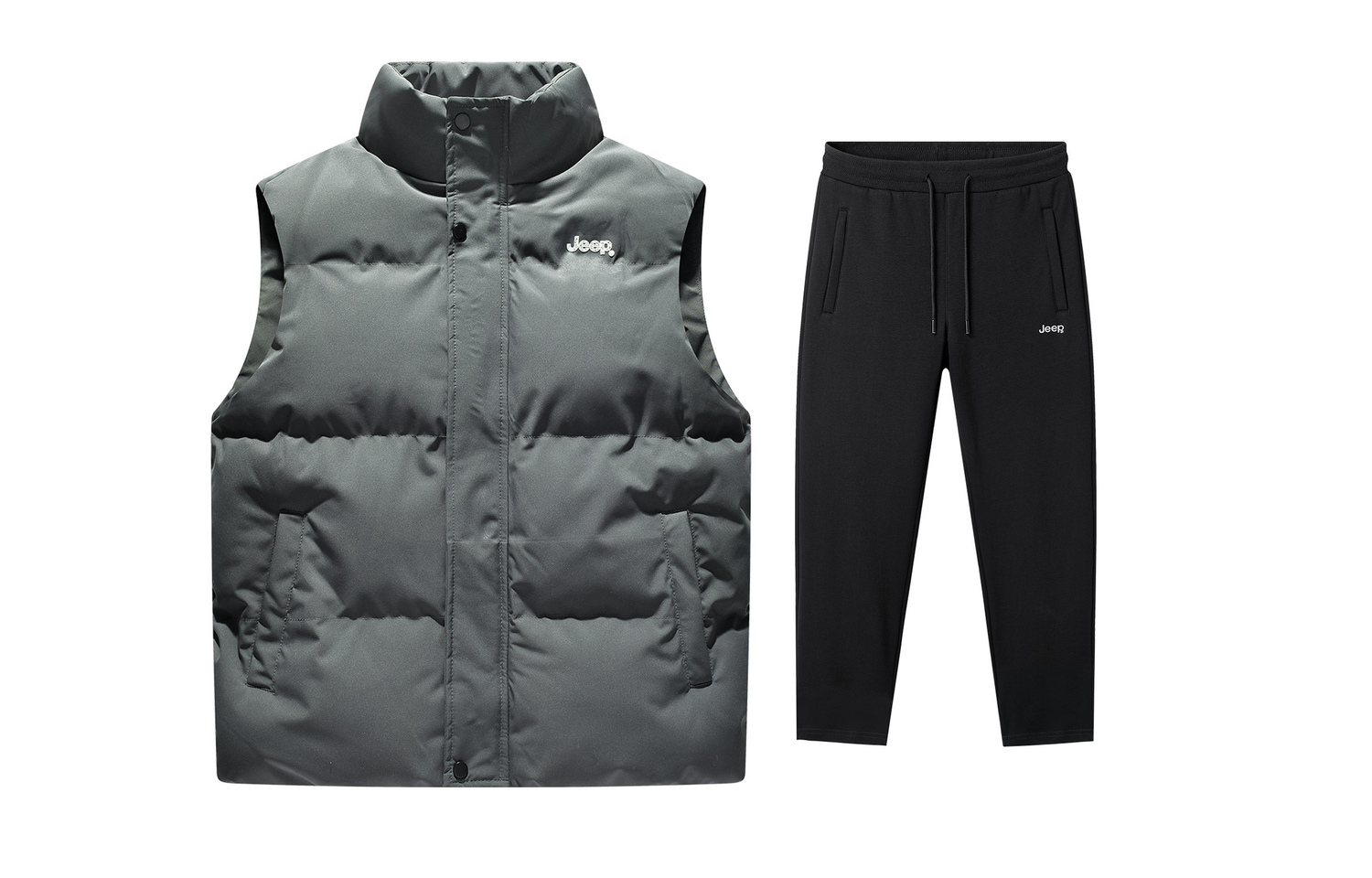 Повседневная спортивная одежда Unisex с воротником стойкой Moderate Jeep, серый+черный fleece-lined casual pants
Повседневная спортивная одежда Unisex с воротником стойкой Moderate Jeep, серый+черный fleece-lined casual pants