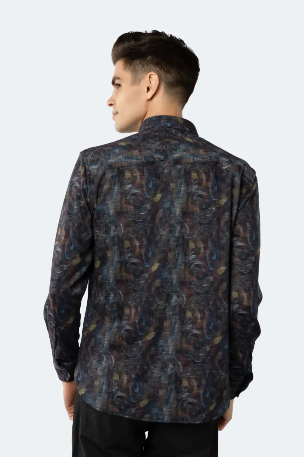 Разноцветная темная жаккардовая рубашка Luchiano Visconti, мультиколор
Разноцветная темная жаккардовая рубашка Luchiano Visconti, мультиколор