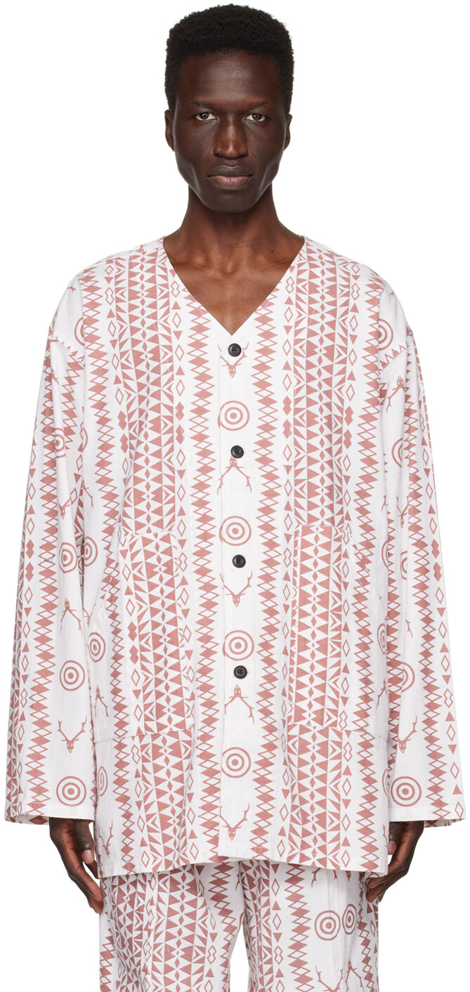 Бело-коричневая армейская рубашка South2 West8
Бело-коричневая армейская рубашка South2 West8