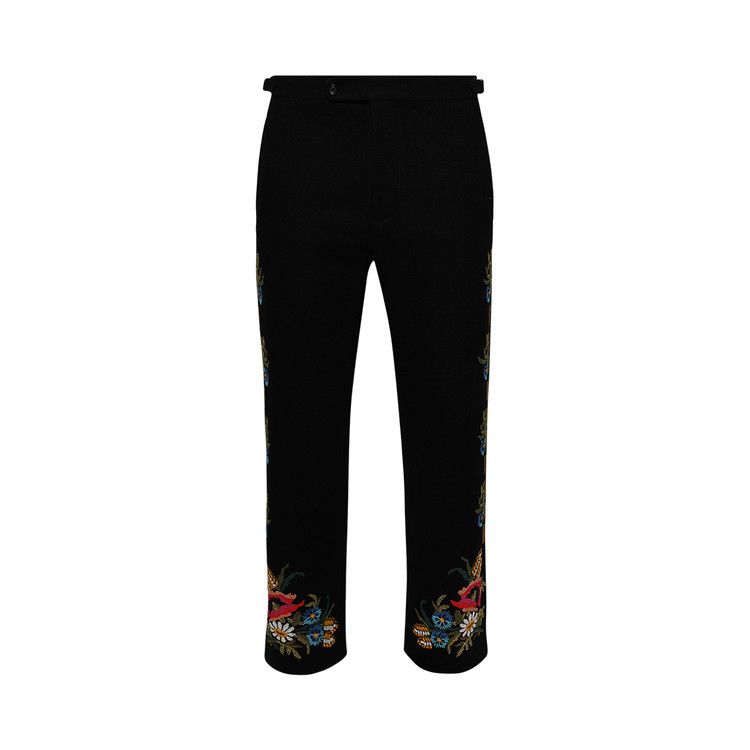 Брюки Bode Beaded Aquitaine Trousers 'Black'
Брюки Bode Beaded Aquitaine Trousers 'Black'