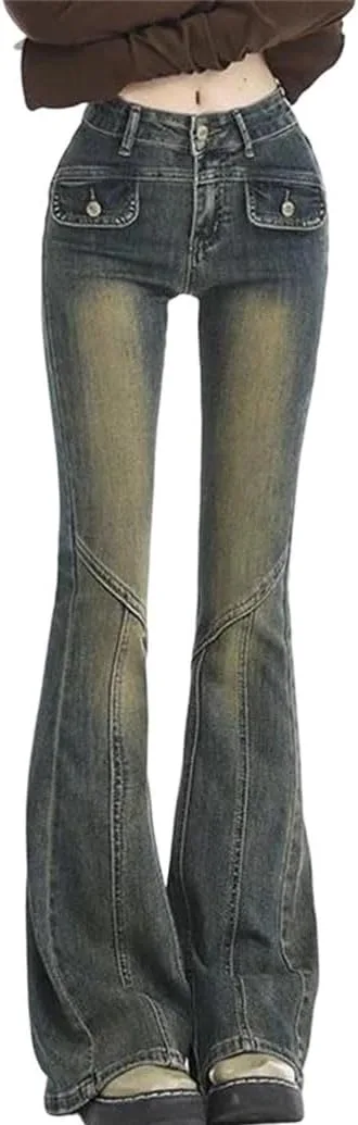 Женские джинсы с высокой талией и расклешенными штанинами
Женские джинсы с высокой талией и расклешенными штанинами