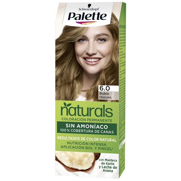 Краска для волос Palette Naturals Coloración Permanente Sin Amoniaco Palette, 6.0 Rubio Oscuro
Краска для волос Palette Naturals Coloración Permanente Sin Amoniaco Palette, 6.0 Rubio Oscuro