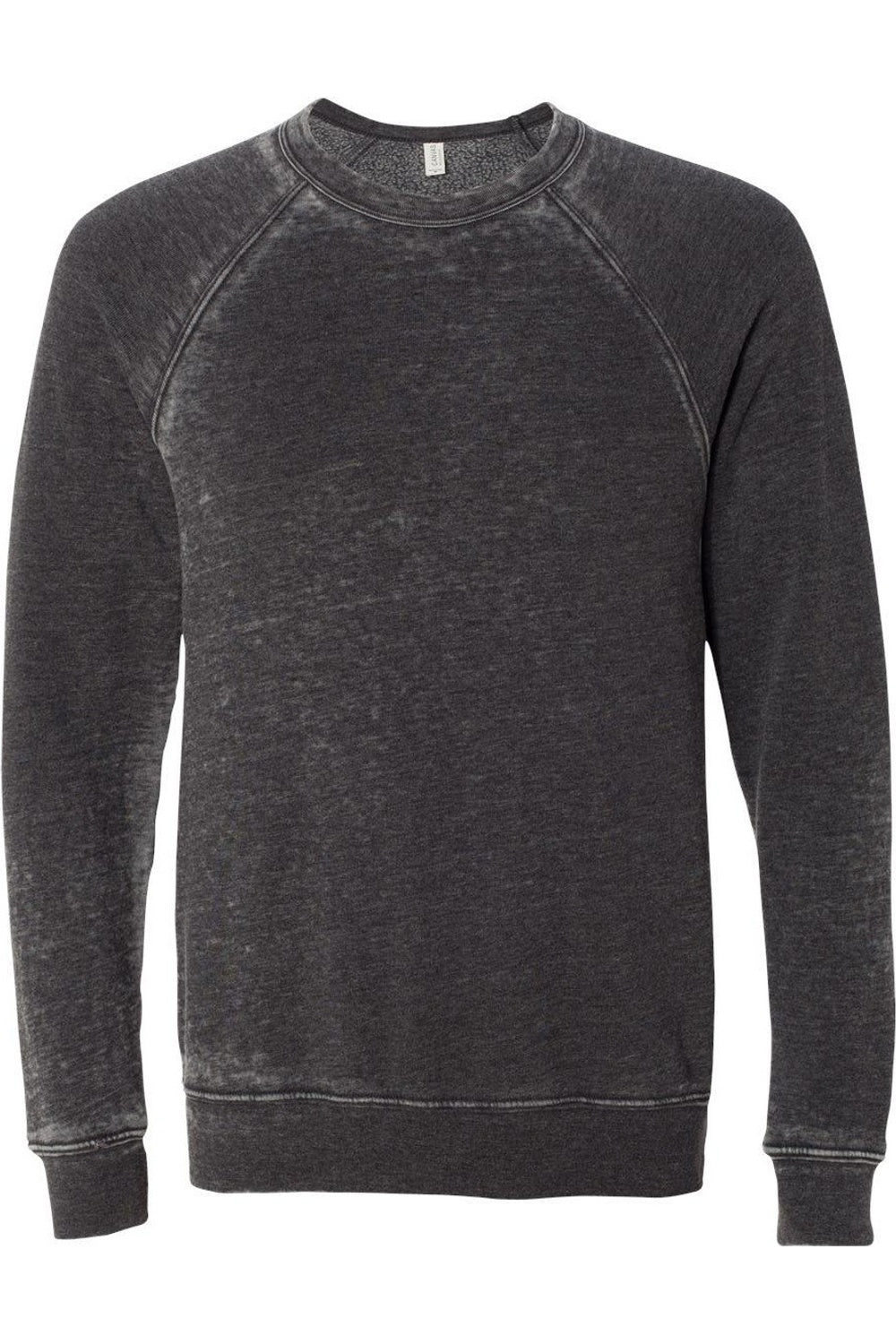 Толстовка BELLA + CANVAS из флисовой губки с круглым вырезом и рукавами реглан, цвет grey acid wash 
Толстовка BELLA + CANVAS из флисовой губки с круглым вырезом и рукавами реглан, цвет grey acid wash