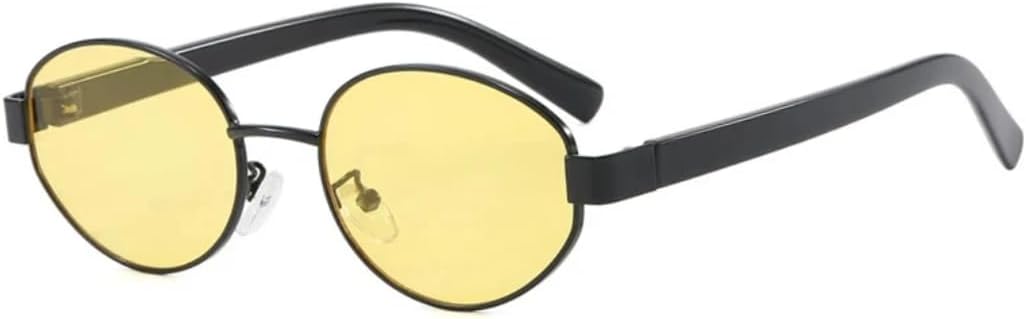 Модные панк-очки для мужчин, маленькие овальные, для женщин, стильные солнцезащитные очки для вождения, летние очки для путешествий, защита от УФ-излучения UV400 VVTWSSW, Black Yellow
Модные панк-очки для мужчин, маленькие овальные, для женщин, стильные солнцезащитные очки для вождения, летние очки для путешествий, защита от УФ-излучения UV400 VVTWSSW, Black Yellow