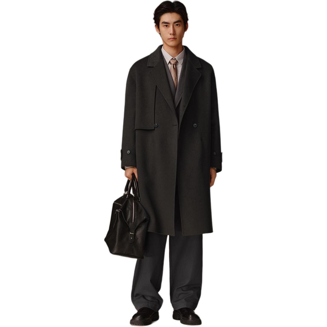 PEACEBIRD MEN Пальто мужское Moon Mist Gray Lapel Thickened
PEACEBIRD MEN Пальто мужское Moon Mist Gray Lapel Thickened