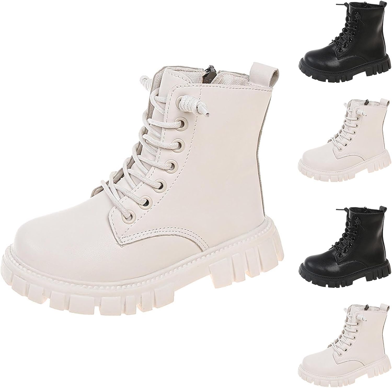 Водонепроницаемые ботинки на шнуровке до середины икры, средней высоты, с боковой молнией, из искусственной кожи, на низком каблуке, для мальчиков и девочек Generic, белый
Водонепроницаемые ботинки на шнуровке до середины икры, средней высоты, с боковой молнией, из искусственной кожи, на низком каблуке, для мальчиков и девочек Generic, белый