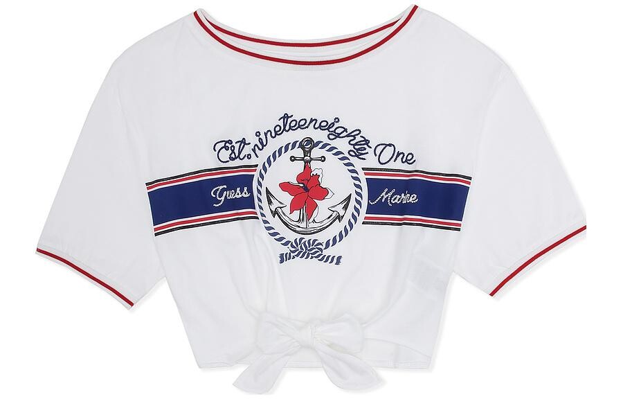 Укороченный топ женский белый Guess
Укороченный топ женский белый Guess