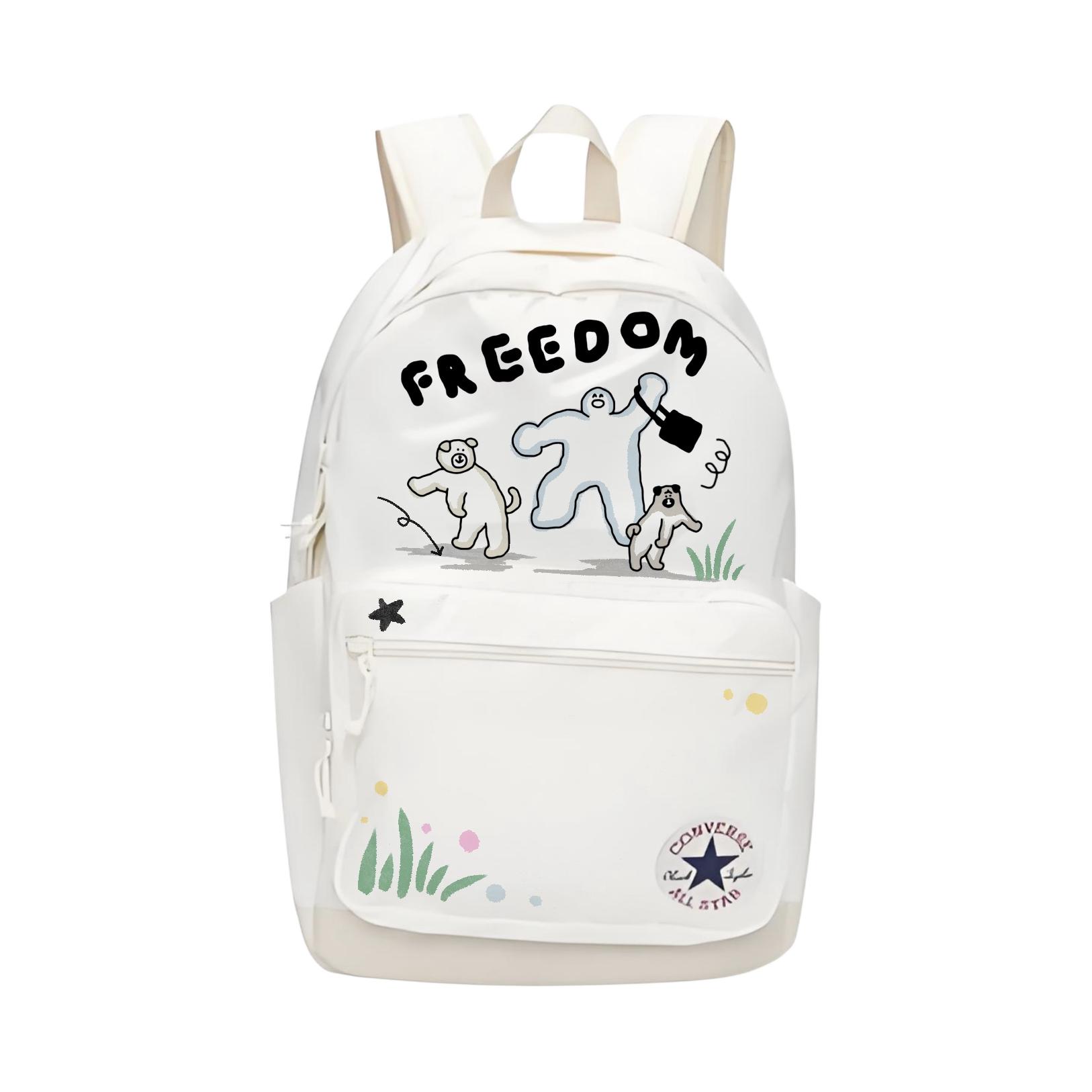 Converse Полиэстеровый рюкзак обычный унисекс белый, Let's Go on An Outing Together
Converse Полиэстеровый рюкзак обычный унисекс белый, Let's Go on An Outing Together