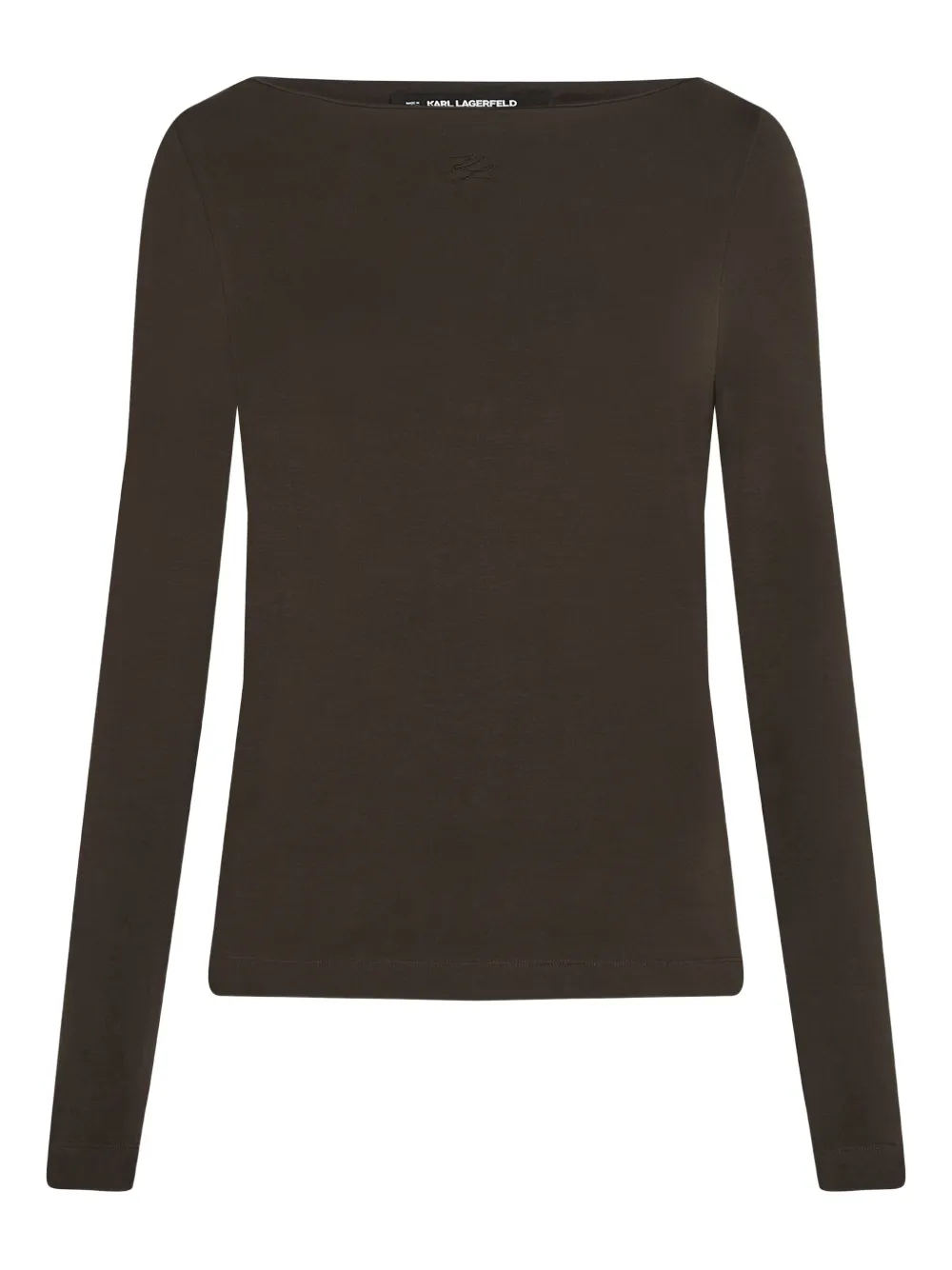 Футболка с вырезом-лодочкой и длинными рукавами KARL LAGERFELD, коричневый
Футболка с вырезом-лодочкой и длинными рукавами KARL LAGERFELD, коричневый