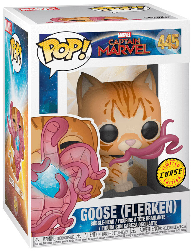 Фигурка Funko Pop! Marvel: Captain Marvel - Goose (Flerken) Closed Mouth Chase Limited Edition
Фигурка Funko Pop! Marvel: Captain Marvel - Goose (Flerken) Closed Mouth Chase Limited Edition