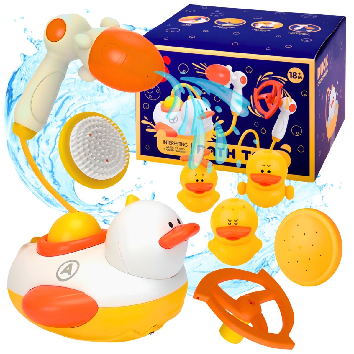 Набор для ванны Duck с душем Лодка для воды Duck с подушечками Inna marka
Набор для ванны Duck с душем Лодка для воды Duck с подушечками Inna marka