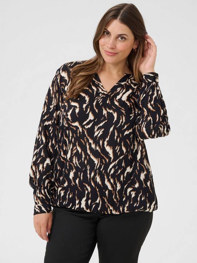 Блузка KCdiana с длинным рукавом и принтом animal print KAFFE Curve
Блузка KCdiana с длинным рукавом и принтом animal print KAFFE Curve