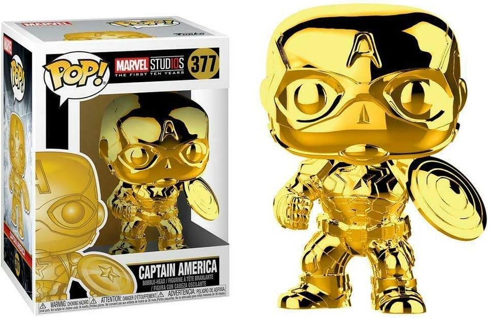 Фигурка Funko Pop Marvel: Marvel Studios 10 - Captain America (Gold Chrome) Collectible
Фигурка Funko Pop Marvel: Marvel Studios 10 - Captain America (Gold Chrome) Collectible
