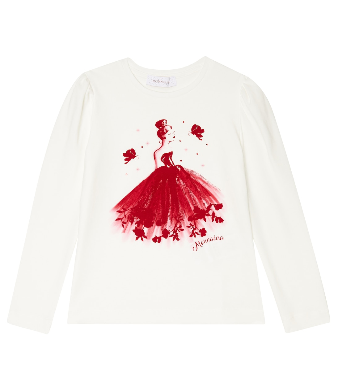 Топ из хлопковой смеси с принтом Monnalisa, Panna Rubino
Топ из хлопковой смеси с принтом Monnalisa, Panna Rubino