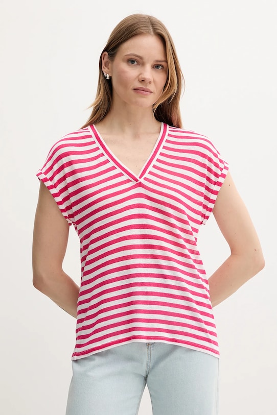 Футболка с добавлением льна United Colors Of Benetton, розовый
Футболка с добавлением льна United Colors Of Benetton, розовый