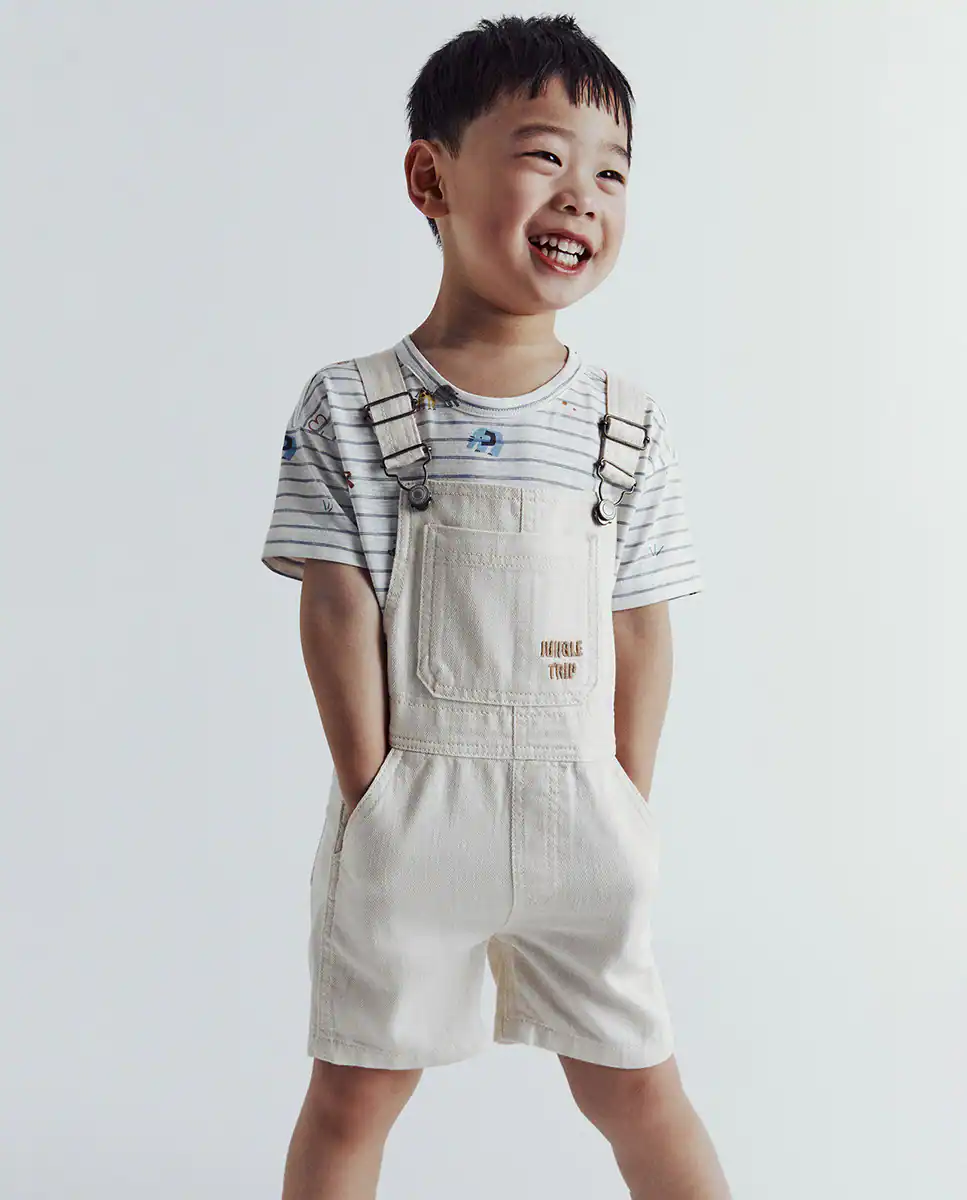 Цветной джинсовый комбинезон Sfera, цвет Crudo 
Цветной джинсовый комбинезон Sfera, цвет Crudo