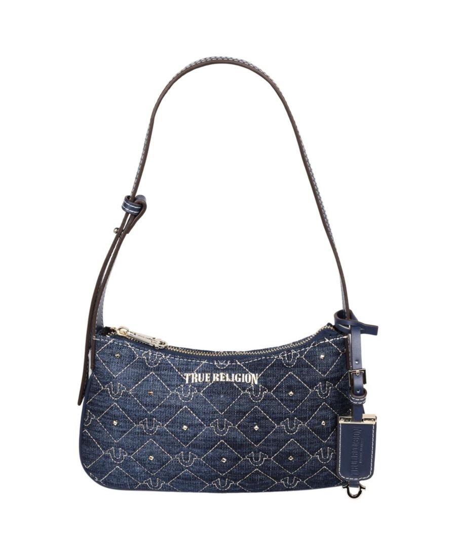 Джинсовая сумка через плечо с заклепками True Religion, Dark denim
Джинсовая сумка через плечо с заклепками True Religion, Dark denim