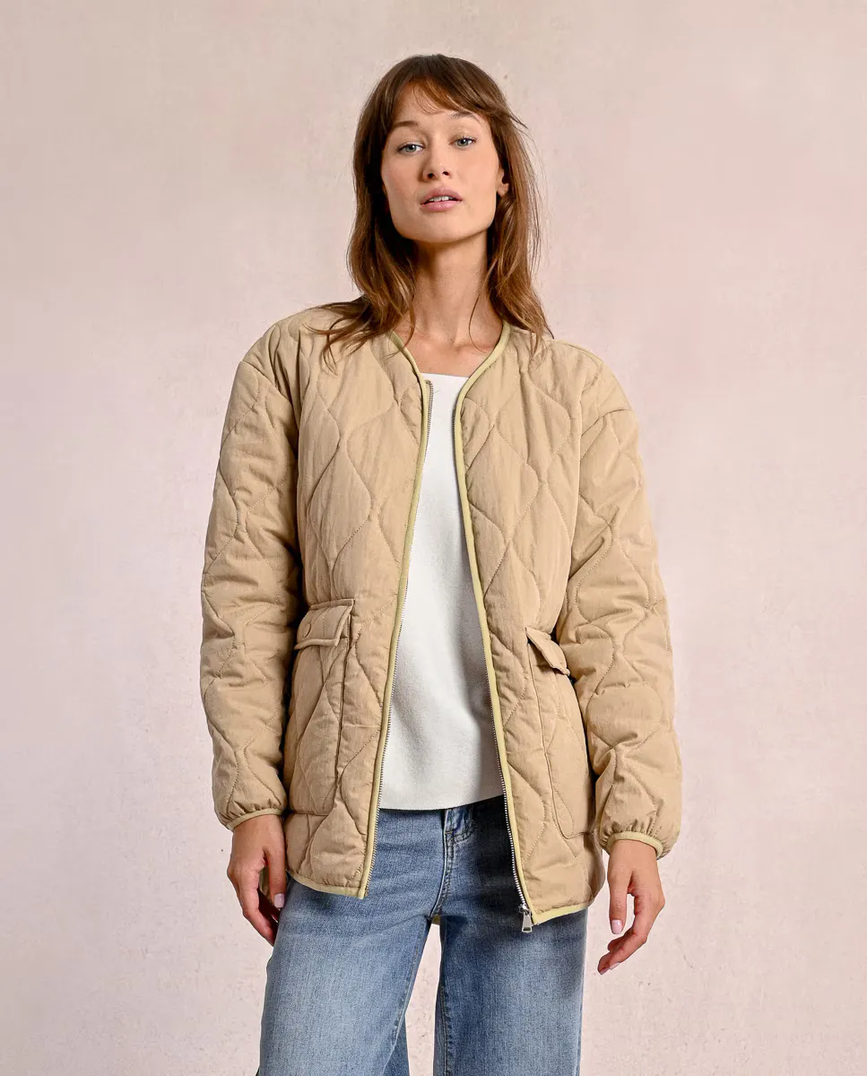 Женская стеганая куртка с застежкой-молнией Molly Bracken, бежевый
Женская стеганая куртка с застежкой-молнией Molly Bracken, бежевый