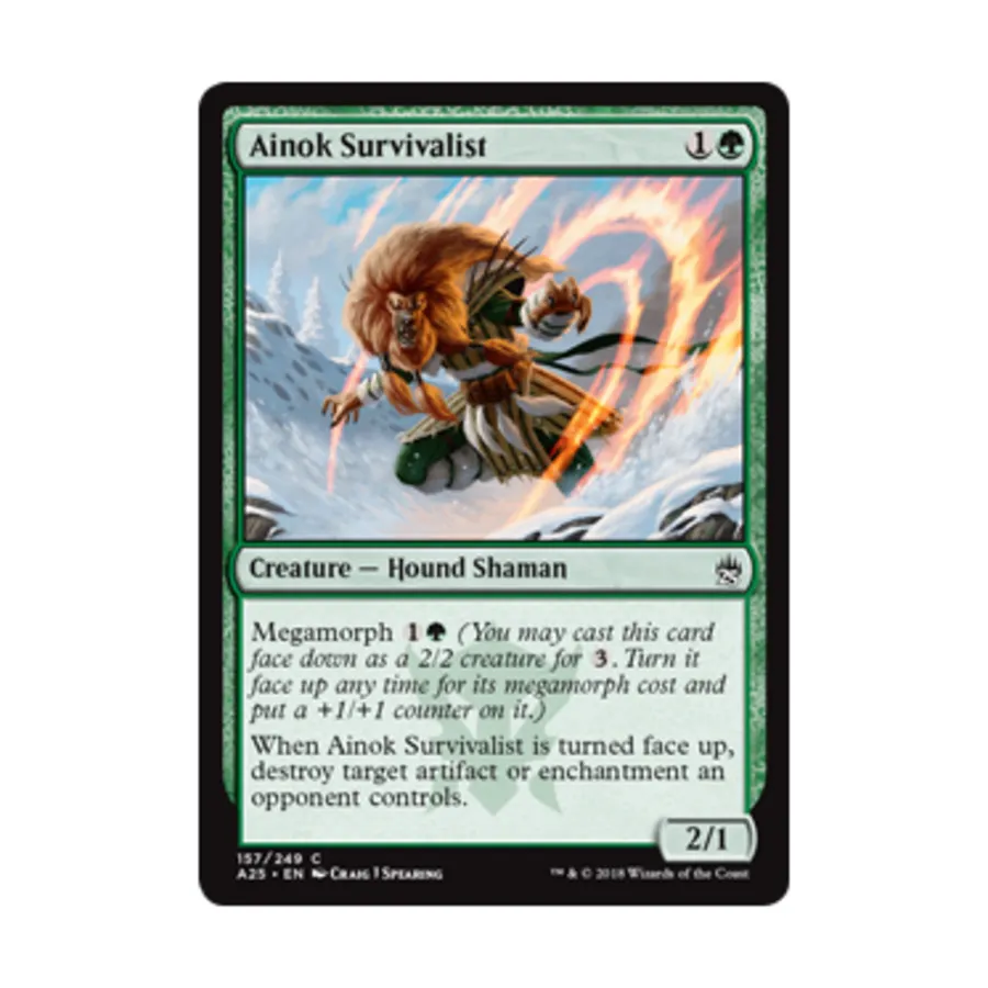 CCG Айнок-выживший (клавиша C), MTG - Masters 25
CCG Айнок-выживший (клавиша C), MTG - Masters 25