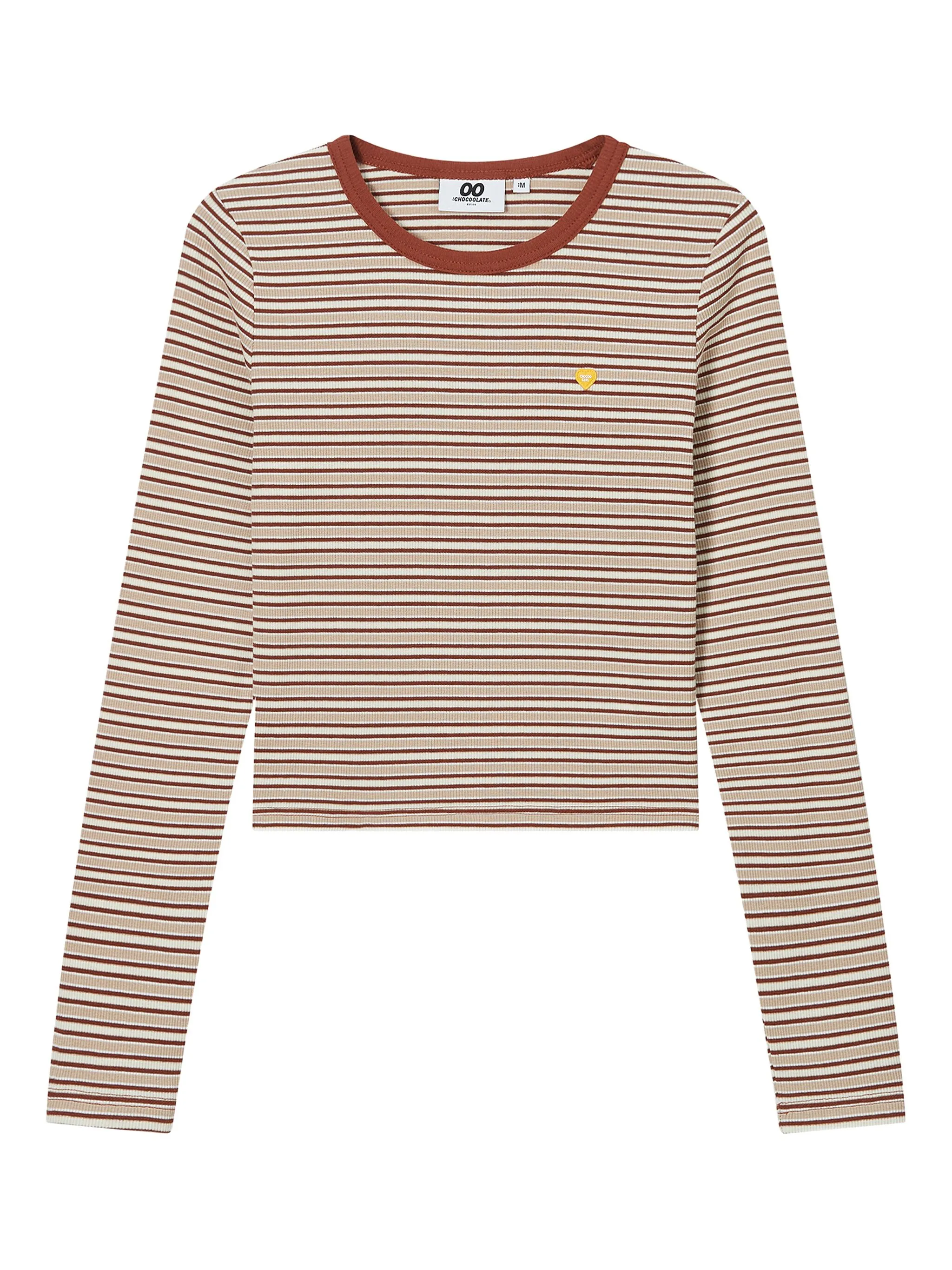 Полосатая футболка с длинными рукавами Chocoolate, оранжевый
Полосатая футболка с длинными рукавами Chocoolate, оранжевый