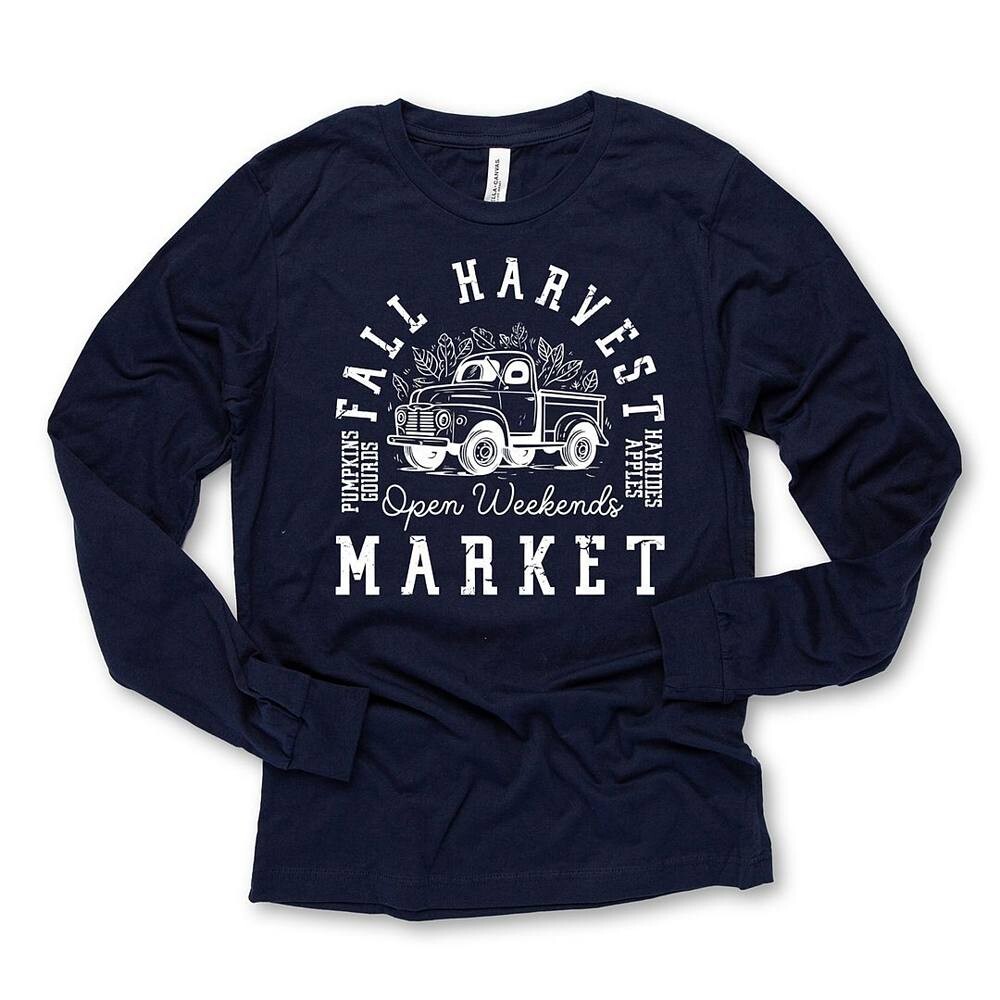 Футболка с длинными рукавами и рисунком Fall Harvest Market Simply Sage Market, цвет True Navy
Футболка с длинными рукавами и рисунком Fall Harvest Market Simply Sage Market, цвет True Navy