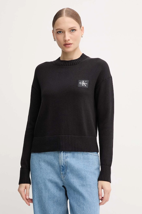 Хлопковый свитер Calvin Klein Jeans, черный
Хлопковый свитер Calvin Klein Jeans, черный