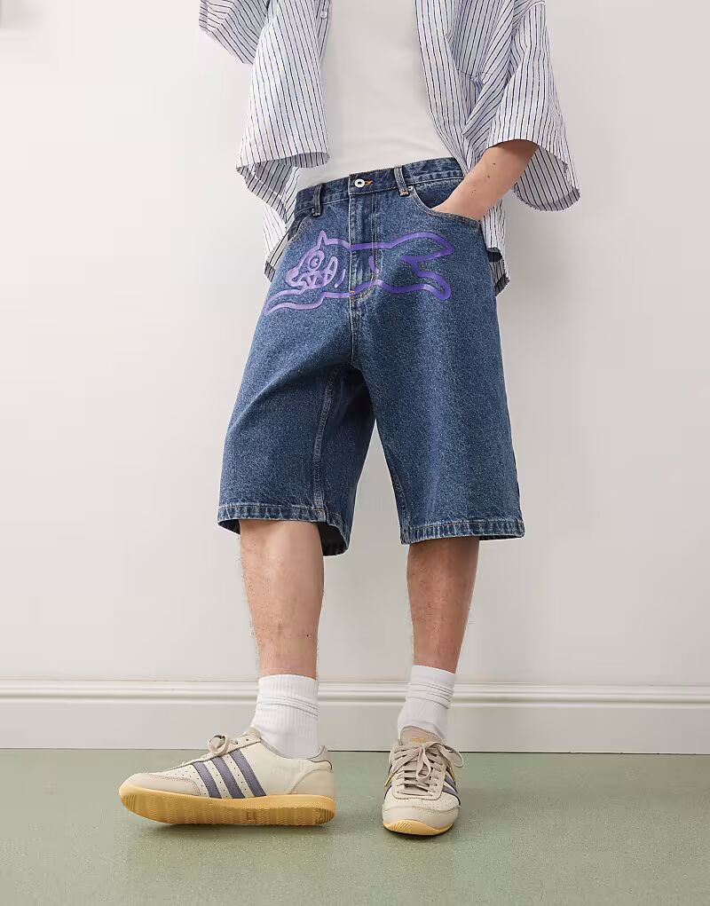 Джинсовые шорты ICECREAM для бега с собакой, темно-синего цвета
Джинсовые шорты ICECREAM для бега с собакой, темно-синего цвета