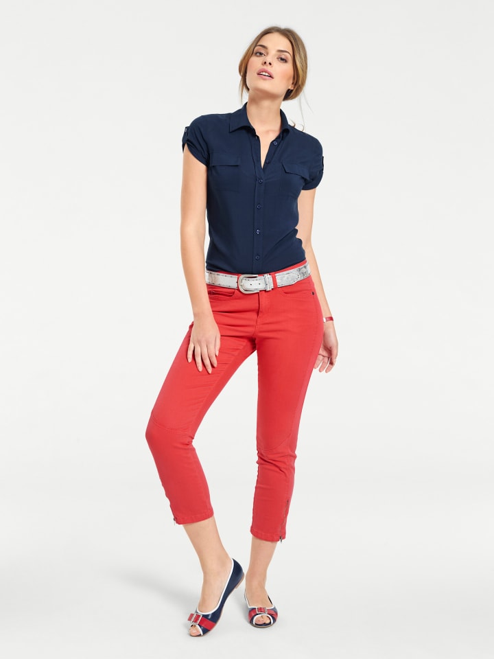 Блузка с короткими рукавами темно-синего цвета Heine
Блузка с короткими рукавами темно-синего цвета Heine