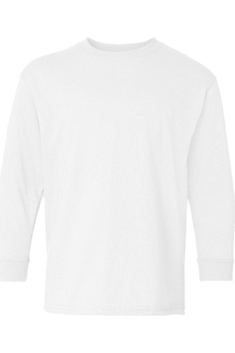 Футболка Gildan Heavy Cotton Youth с длинным рукавом, белый 
Футболка Gildan Heavy Cotton Youth с длинным рукавом, белый