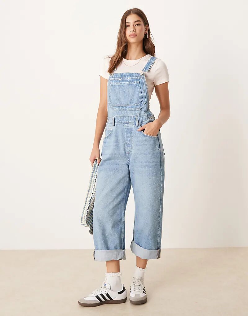 Свободный прямой комбинезон Free People Deep Trance светло-голубого цвета
Свободный прямой комбинезон Free People Deep Trance светло-голубого цвета