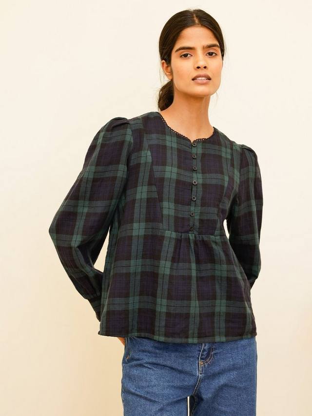 Топ Nell Check с длинными рукавами Aspiga, Black/Navy/Green
Топ Nell Check с длинными рукавами Aspiga, Black/Navy/Green