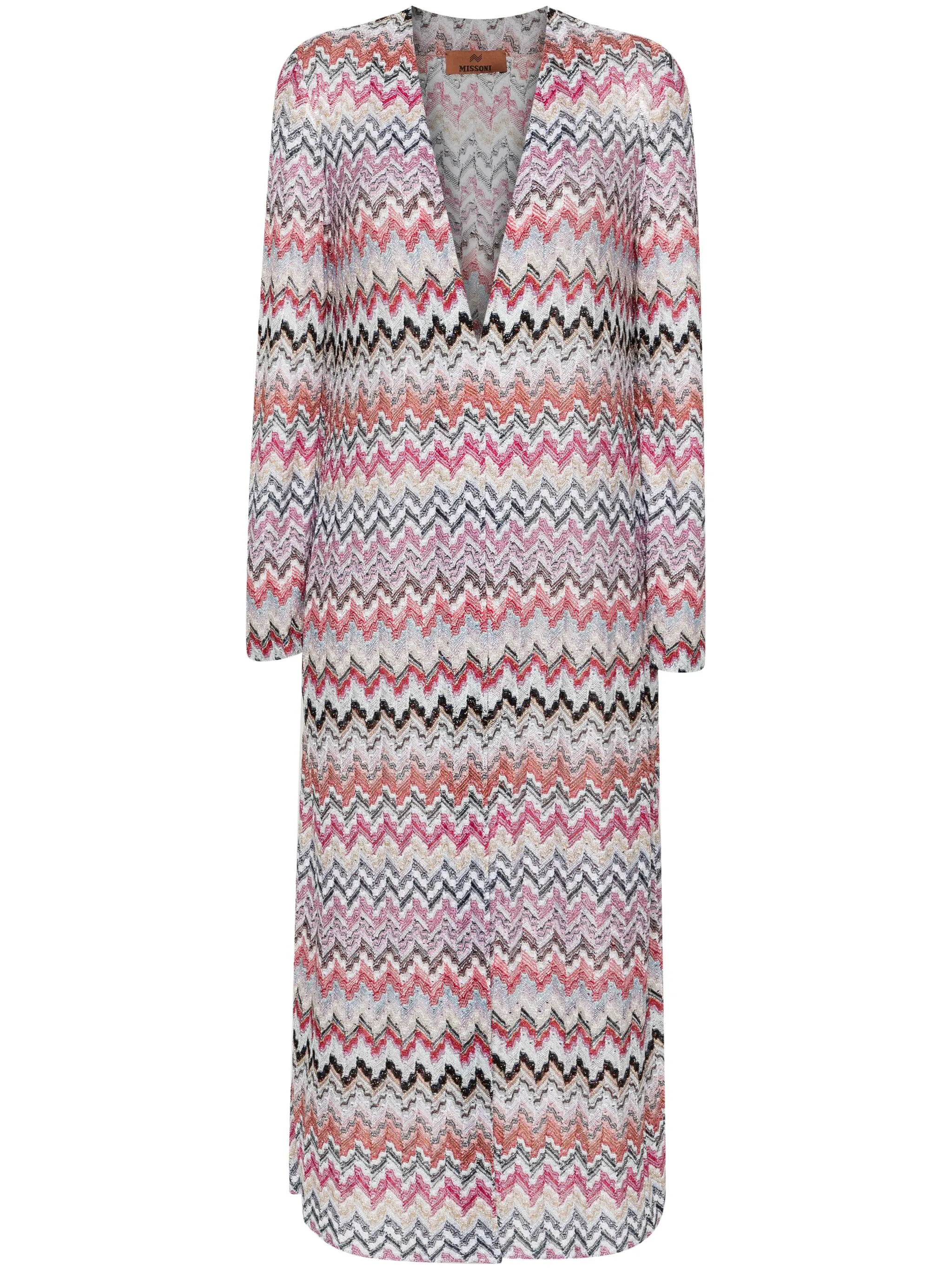 Длинный кардиган с узором шеврон Missoni, розовый
Длинный кардиган с узором шеврон Missoni, розовый