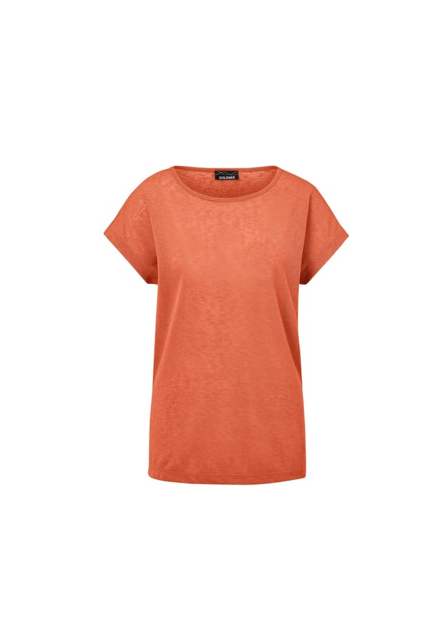 Короткий размер: рубашка из льняной ткани Goldner, цвет mandarine
Короткий размер: рубашка из льняной ткани Goldner, цвет mandarine