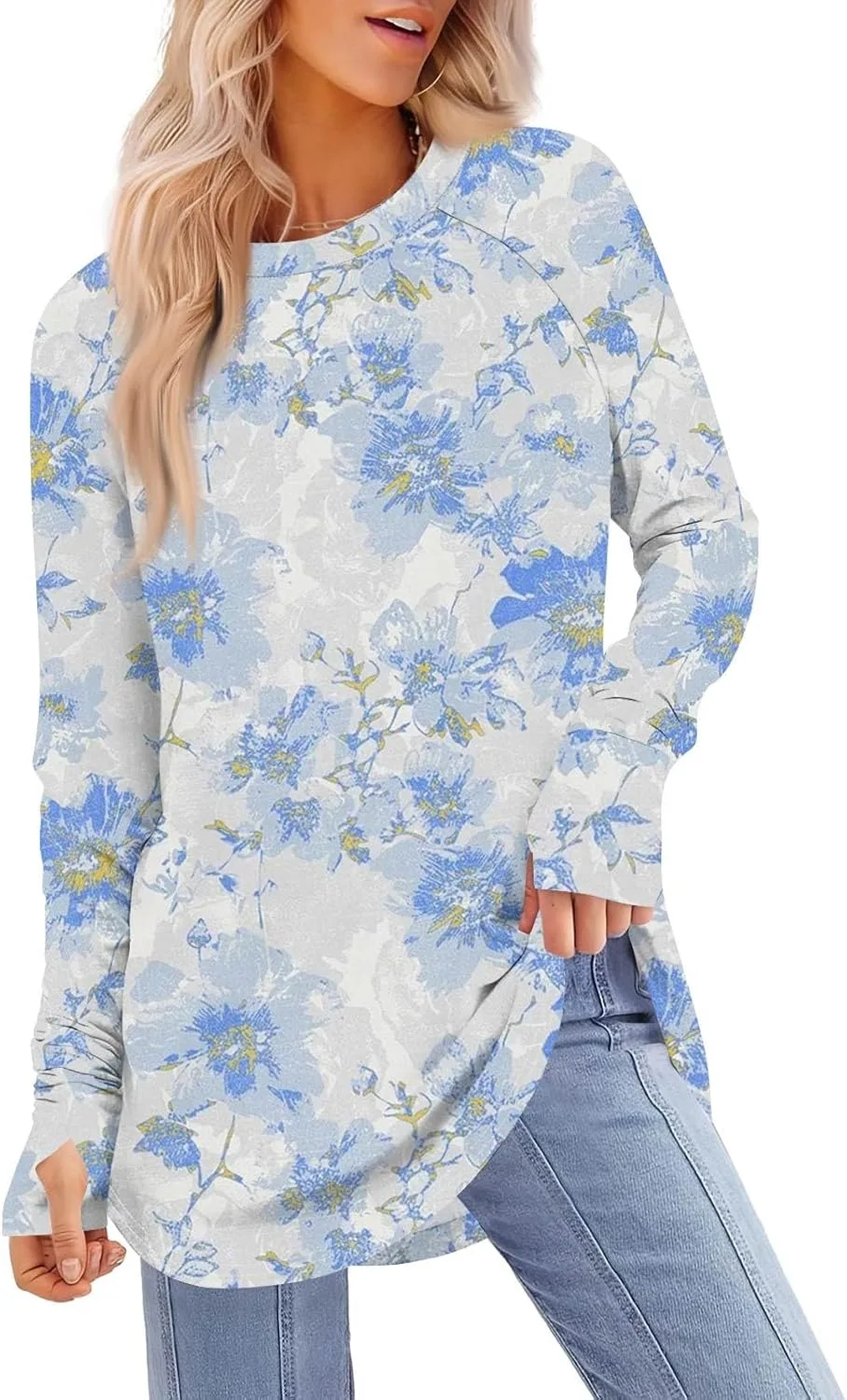 Весенние топы для женщин 2025 Casual Long Sleeve Shirts Plus Size Thumb Hole Crew Neck FlekmanArt
Весенние топы для женщин 2025 Casual Long Sleeve Shirts Plus Size Thumb Hole Crew Neck FlekmanArt