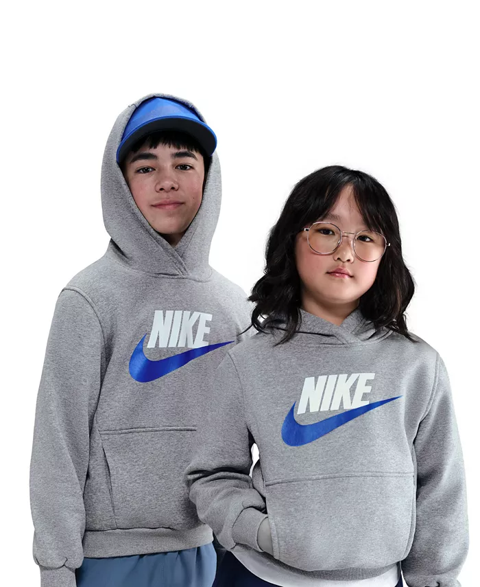 Толстовка с капюшоном Big Kids Sportswear Club из флиса Nike, серый
Толстовка с капюшоном Big Kids Sportswear Club из флиса Nike, серый