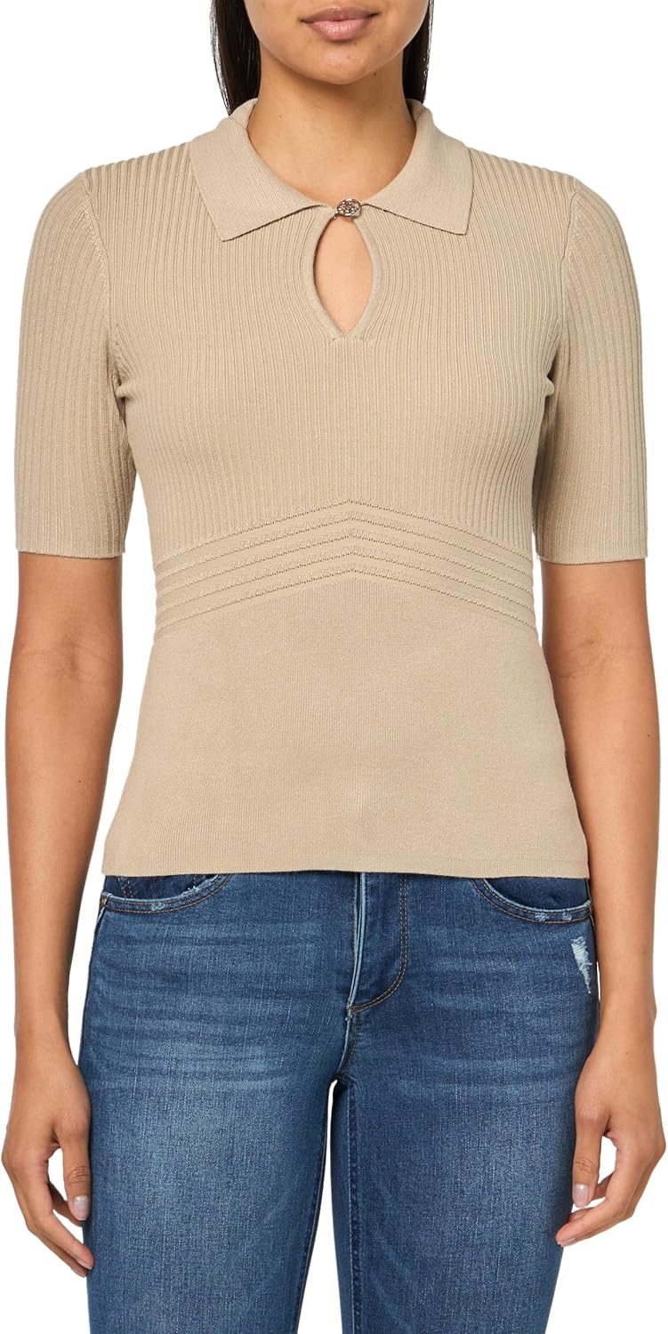 Женский эко-свитер поло с короткими рукавами и вырезом Flora GUESS, Macadamia Nuts
Женский эко-свитер поло с короткими рукавами и вырезом Flora GUESS, Macadamia Nuts